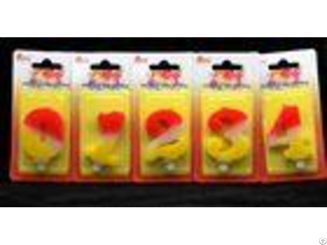 Contrast Color 100 Percent Handmade Number Candle With Red And Yellow Coloring