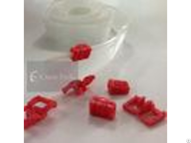 Professional Mini Red Ziplock Zipper For Pvc Bag Color Customized