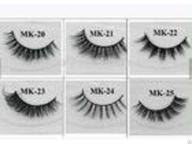 Long Natural False Eyelashes 100 Percent Real Strip Mink Fur Eyelash Extension