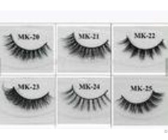 Long Natural False Eyelashes 100 Percent Real Strip Mink Fur Eyelash Extension