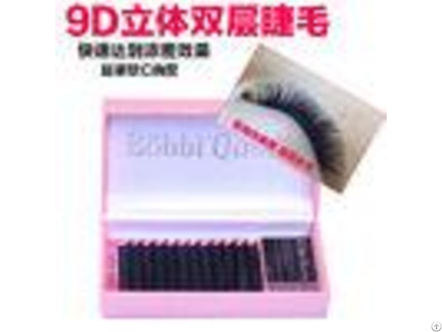 Double Layers 3d Eyelash Extensions Soft Faux Mink Lashes Machine Made