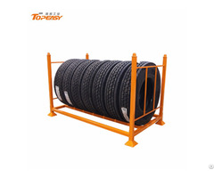 Heavy Duty Foldable Mobile Truck Tire Storage Rack