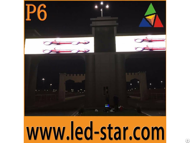 Outdoor P6 Full Color Led Display Screen Large Video Wall