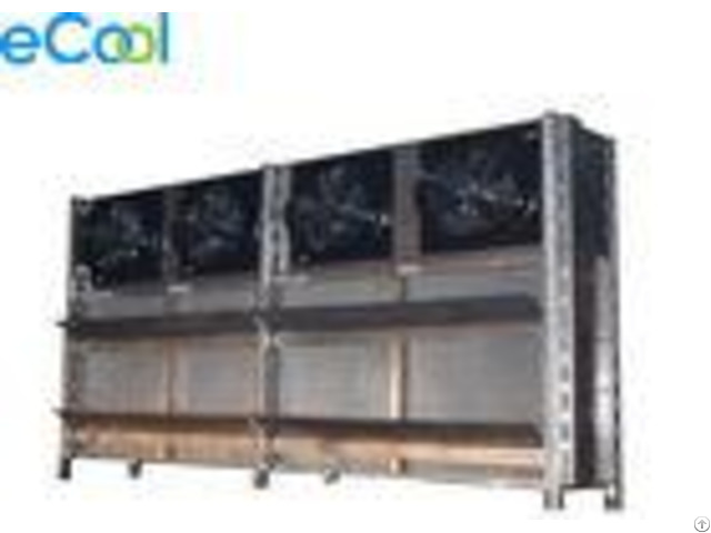 Energy Saving Air Cooled Cold Room Evaporator For Industrial Brine Unit With Copper Tube Al Fins