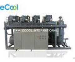 Automatic Four Bitzer Refrigeration Screw Compressor Unit For Large Cold Storage