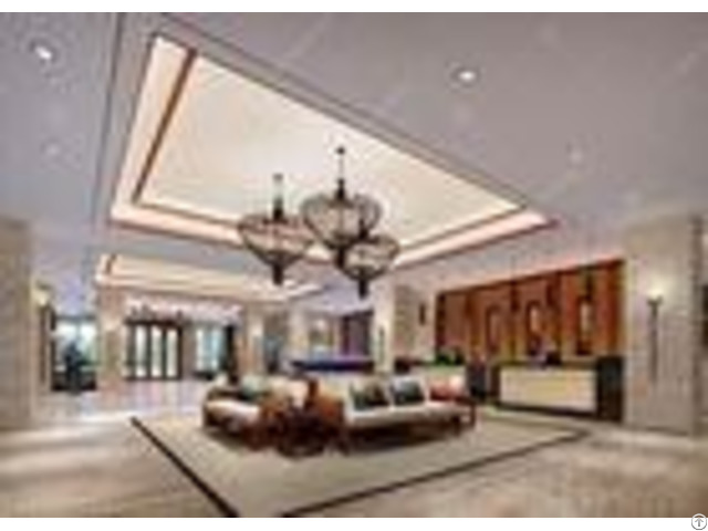 Royal High End Hotel Lobby Furniture With Sofa Set And Console Table Cabinet