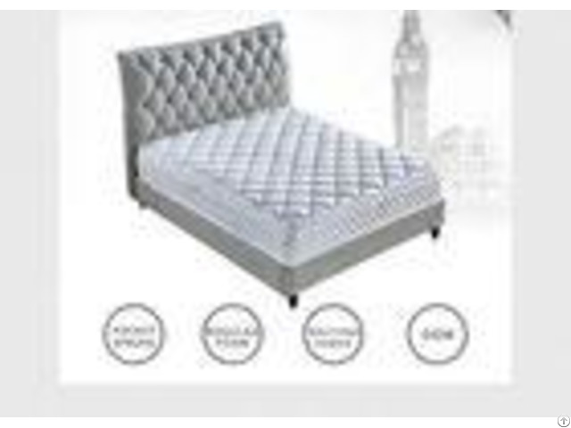 King Queen Size Spring Hotel Bed Mattress Comfortable With Memory Foam High Standard