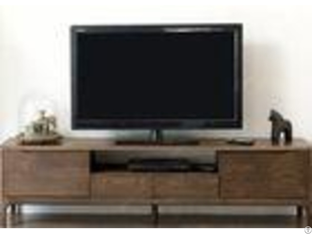 Long Hotel Tv Cabinet Walnut Solid Wood Frame Modern Style 1800 4 00 480