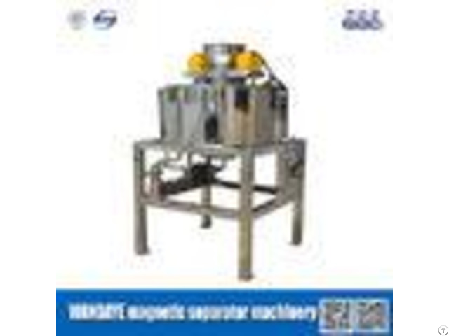 Large Wrap Angle Double Cooling Dry Magnetic Separator For Iron Removing
