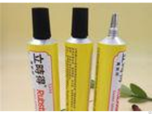 Six Color Soft Aluminum Adhesive Tubes Packaging With Extended Plastic Nozzle