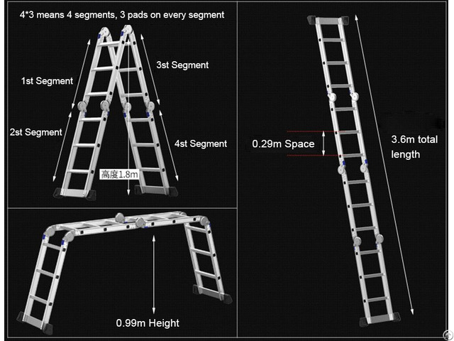 Self Supporting Extension Mobile Library Ladder