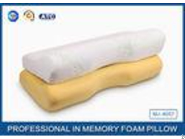 Home Standard Size Curved Memory Foam Pillow For Neck Pain And Side Sleeper