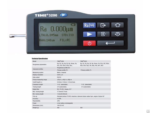 Popular Handheld Surface Roughness Tester Time 3200 3202 From Reliable Manufacturer
