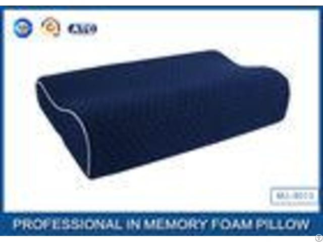 China Supplier Blue Memory Foam Support Pillow Contour Wave Shaped