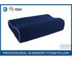 China Supplier Blue Memory Foam Support Pillow Contour Wave Shaped