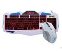 Led Backlit Gaming Keyboard And Mouse Combo Customized Layout 104 Key