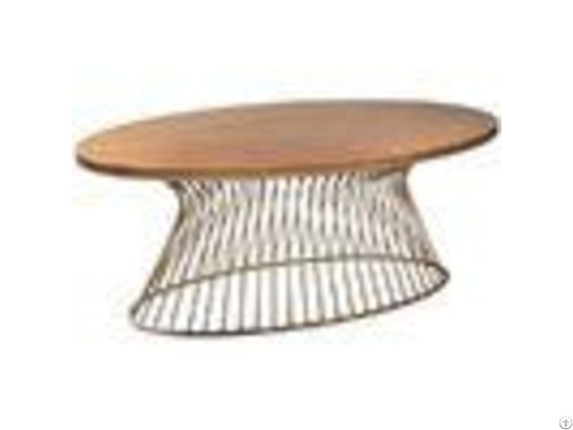 Soft Wire Brushed Distressing Solid Wood Coffee Table Oak Occasional Tables