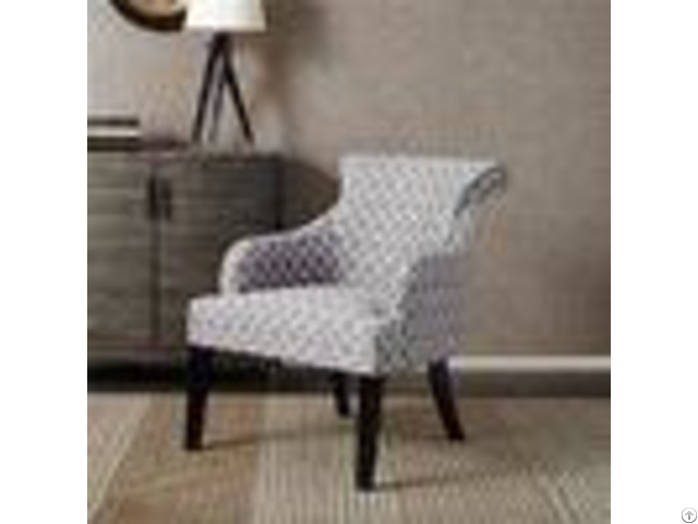 Rollback Decorative Floral Accent Chairsitting Room With Solid Wood Legs