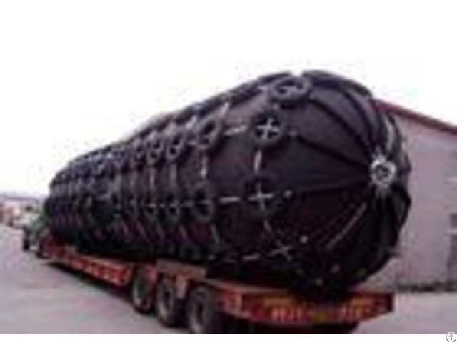 Customized Length Marine Rubber Fender With Chain And Aircraft Tyre Net