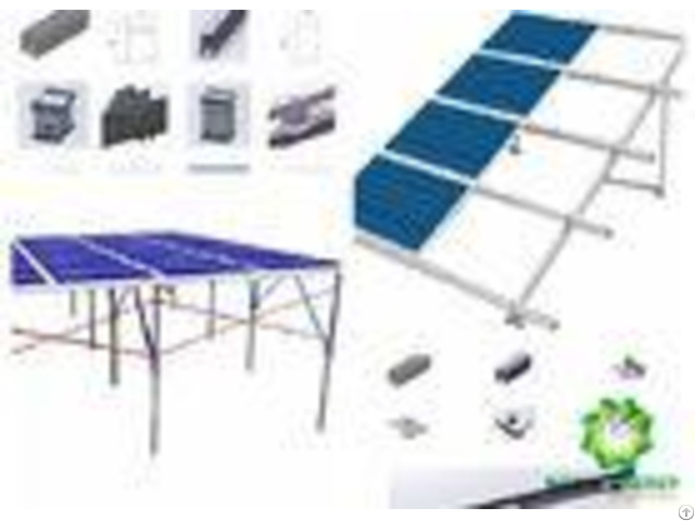 Flexibility Anodized Ground Mount Solar System Pre Assembled Structure