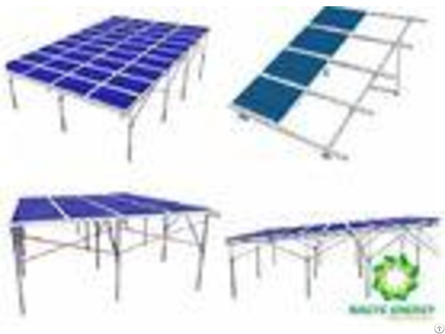 Light Weight Silver Ground Mount Solar Racking Systems Engineered Installation