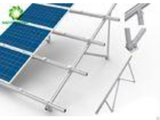 Easy Installed Anodized Ground Mount Solar Racking Systems Unique Style