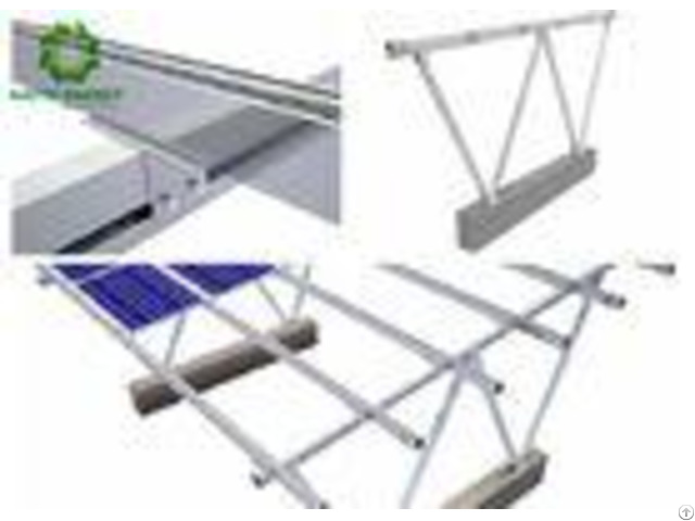 Easy Installed Silver Solar Panel Ground Mounting Systems Load Power