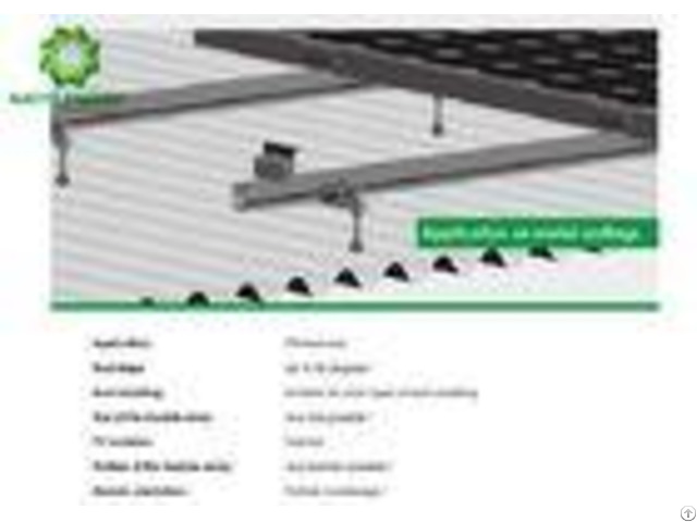 Pre Assembled Solar Pv Roof Mounting Systems Bracket Kits With Various Specs