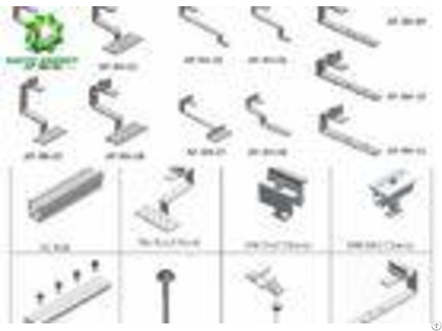 Engineered Pitched Rooftop Solar Panel Roof Mounting Brackets With Unique Clamps