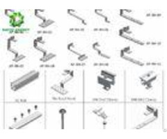 Engineered Pitched Rooftop Solar Panel Roof Mounting Brackets With Unique Clamps