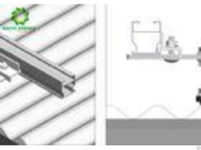 Aluminum Rooftop Pv Mounting Systems Brackets With Hooks And Hanger Bolts