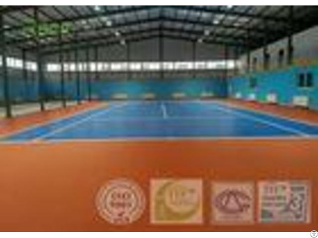 Professional Outdoor Acrylic Tennis Court Surface 2 7 Mm Thickness Customized