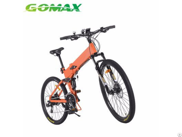 Front And Rear Led Light Portable Mid Drive Foldable Electric Bike