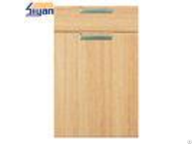 Flat Mdf Kitchen Cabinet Doors Wood Grain With 450 678mm Size Oem Service