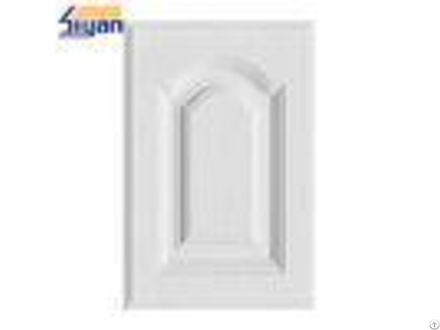 Pvc Film Mdf Kitchen Cabinet Doors Replacement With White Solid Color