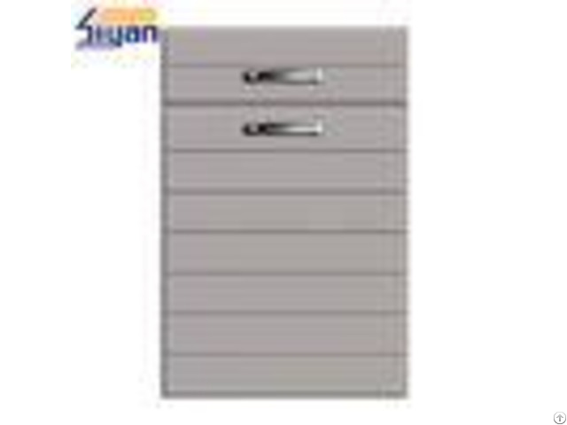 Pvc Thermofoil Modern Kitchen Cabinet Doors High Density With 408 618mm Size