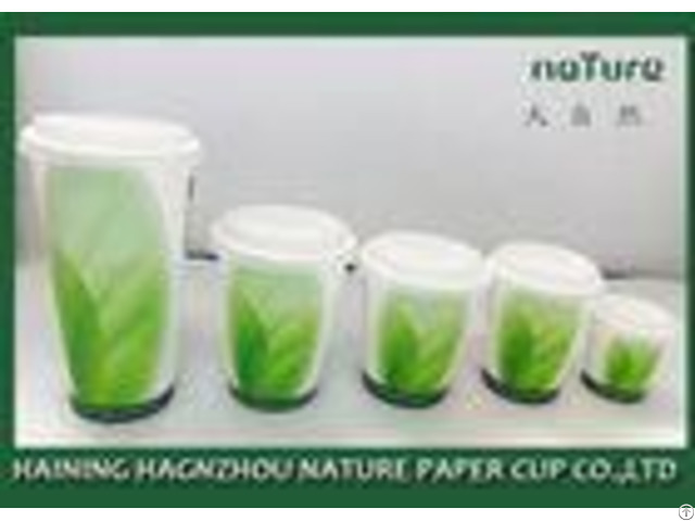 Pla Coated Paper Tea Cups Various Design With Food Grade Ink Printing