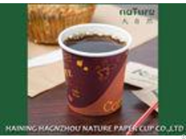 Custom Printed Single Wall Paper Cups 4 Oz Food Grade With Superior Durability