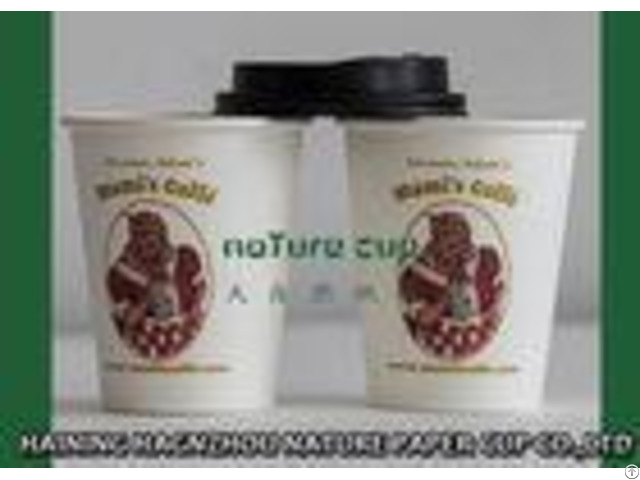 Logo Printed Disposable Single Wall Paper Cups Biodegradable Custom Color