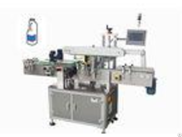 One Side Industrial Automatic Labeling Machine For Square Food Oil Bottles