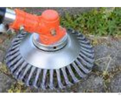 Various Brand Grass Cutter Weed Brush 200mm Od Hss Wire Material Knotted Construction