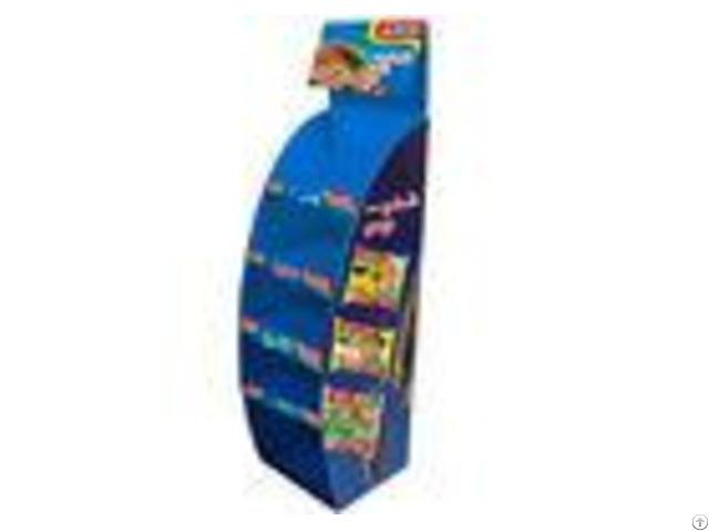 Corrugated Cardboard Display With Cambered Stand Entd042 For Candy Shows