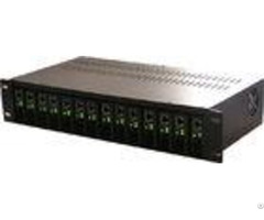 Ac 260v 19 Inch Standard Rack Mount Media Converter 2u 14 Slots Dual Power