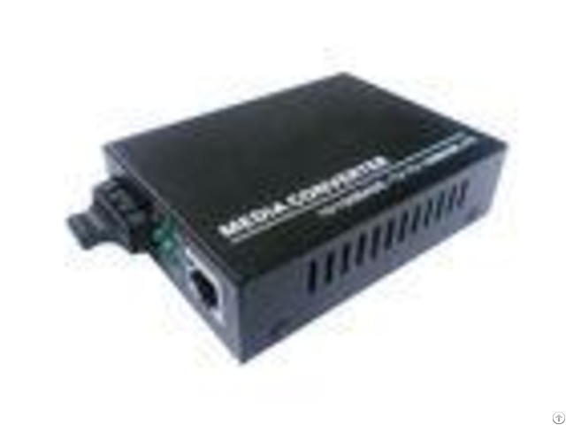 Ce Certification 10m 100m Fiber Optic Media Converter Single Mode 1310nm 20km Sc