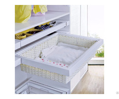 Soft Close Wardrobe Rattan Basket