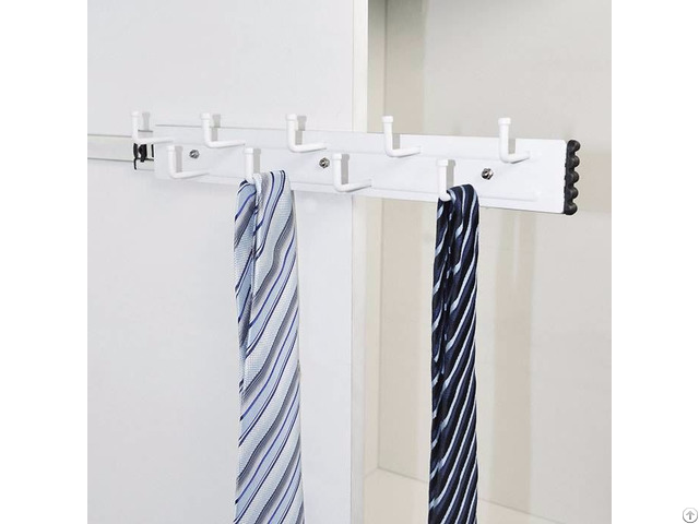 Wardrobe Side Mount Pull Out Tie And Belt Rack