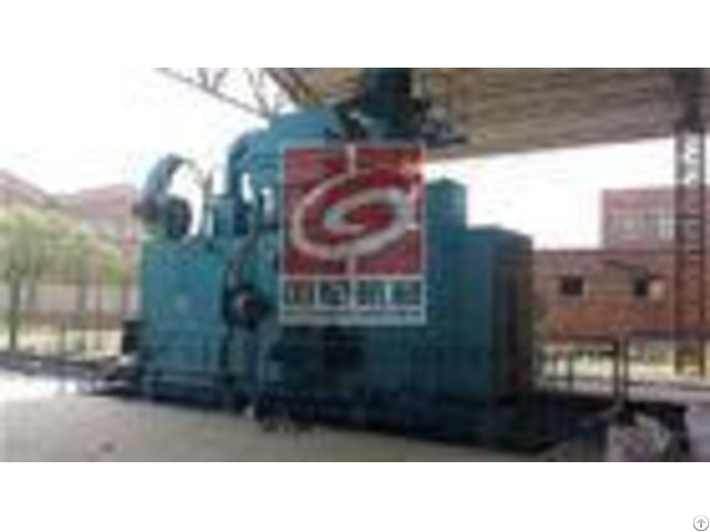 Steel Fabrication Shot Blasting Machine Surface Cleaning Of H Beam