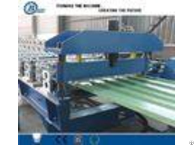 Building Roof Panel Roll Forming Machine With Hydraulic Cutting Type