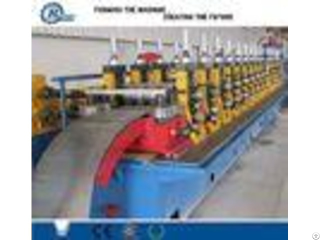 High Speed Road 2 3 Waves Guardrail Roll Forming Machine With Roof Panel