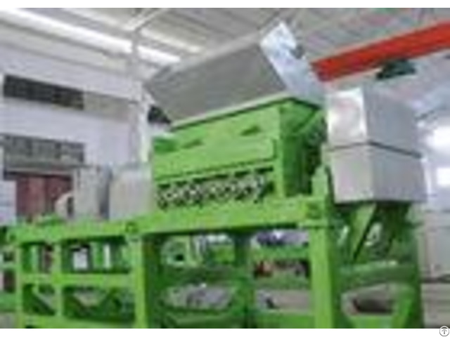 Double Shaft Waste Tyre Recycling Machine Used Tire Shredder Equipment With Skf Bearing